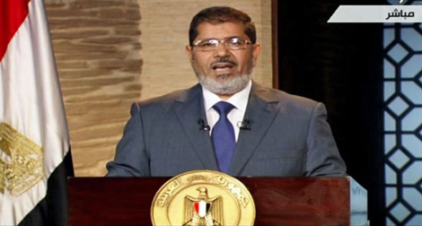 Morsi : « L’Égypte soutient le peuple syrien et palestinien et veut que l&rsquo;effusion de sang cesse « 