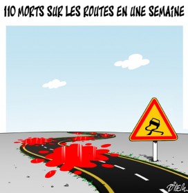 110 morts sur les routes en une semaine