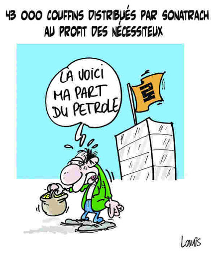 43000 couffins distribués par Sonatrach au profit des nécessiteux