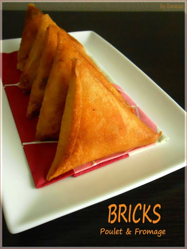 Bricks au poulet et au fromage