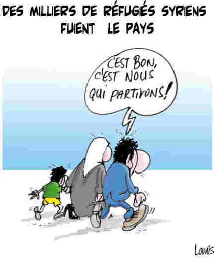 Des milliers de réfugiés Syriens fuient le pays