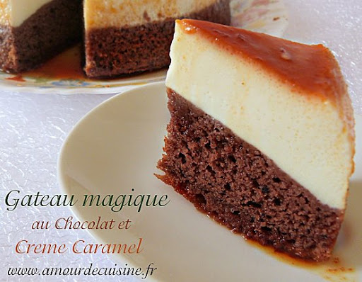 flan : creme caramel et gateau au chocolat