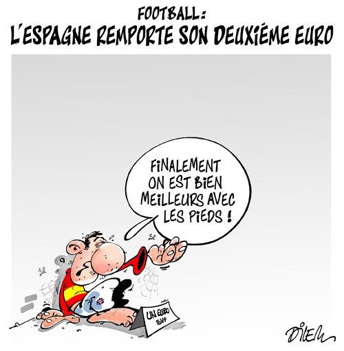 Football:l&rsquo;Espagne remporte son deuxième Euro