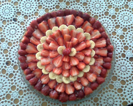 Recette Tarte de bananes et fraises