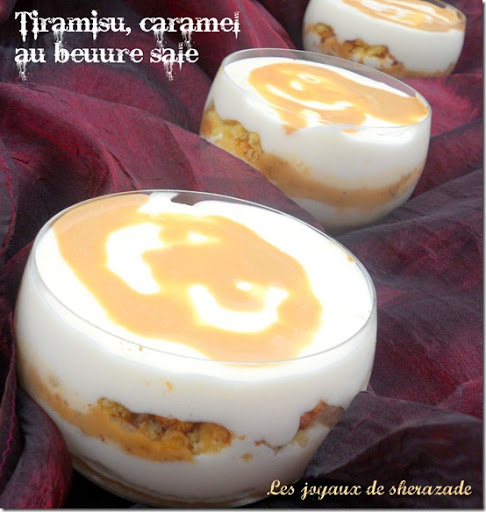 Tiramisu au caramel beurre salé et au sablés bretons