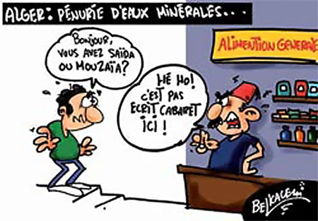 Alger:pénurie d »eau minérales….