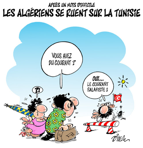 Après un mois difficile,les Algériens se ruent sur la Tunisie