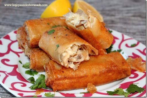 Bourek poulet-champignons à la béchamel