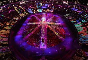 Cérémonie de clôture des jeux olympiques2012,Londres chante ses adieux