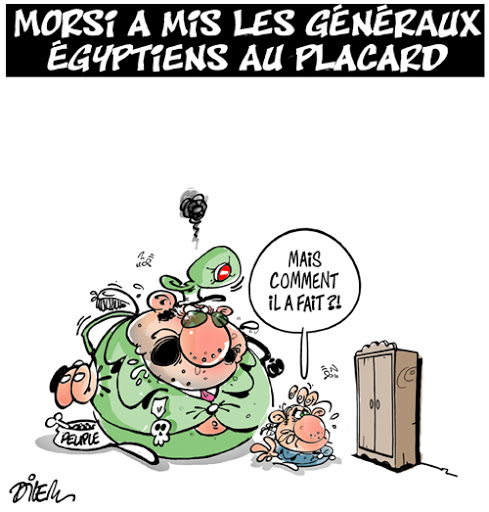 Morsi a mis les généraux égyptiens au placard