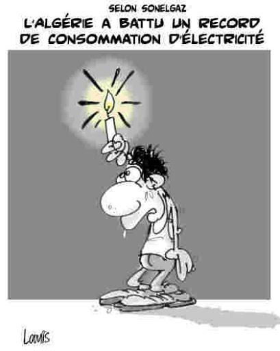 Selon Sonelgaz,L&rsquo;Algérie a battu un record de consommation d&rsquo;électricité