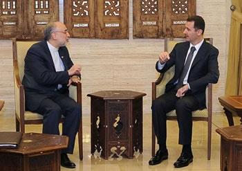 Assad a reçu hier le ministre Iranien des affaires étrangères,La diplomatie veut trouver une issue au conflit syrien