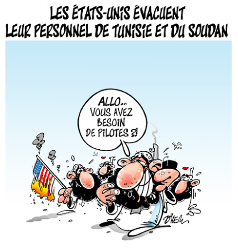 Les Etats-Unis évacuent,leur personnel de Tunisie et du Soudan