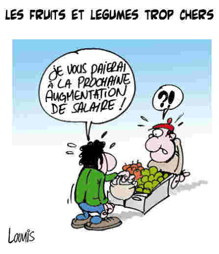 Les fruits et légumes trop chers