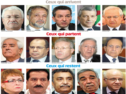 Les nouvelles têtes de l’exécutif de Sellal,Entre technocrates et chefs de parti