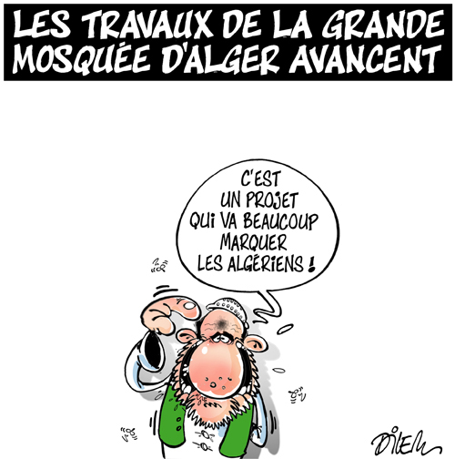 Les travaux de la grande mosquée d&rsquo;Alger avancent