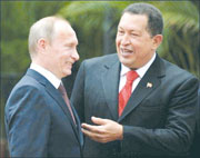 Poutine offre un «chien de Staline» à Chavez