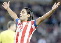 A l’étranger Atletico Madrid / Falcao, la machine à buts