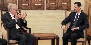 Brahimi reçu par le président Bachar Al Assad