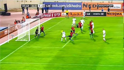 But de Slimani contre la Libye