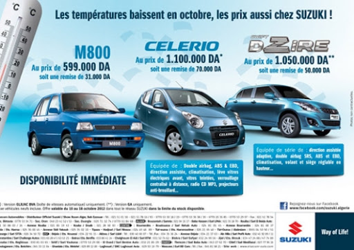 Elsecom Automobiles,70 000 dinars de remise sur la Celerio BVA