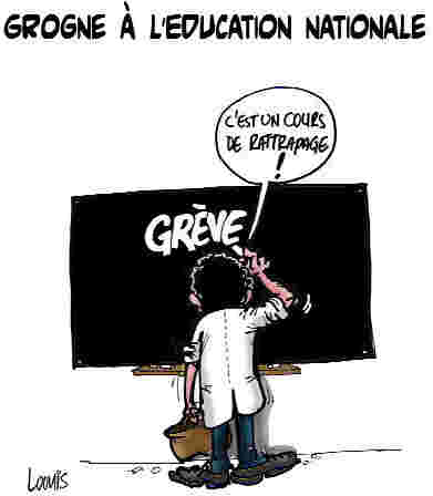 Grogne à l’éducation nationale