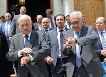 L&rsquo;émissaire international,Lakhdar Brahimi,au Caire,Raids aériens sur une région clé du nord de la Syrie
