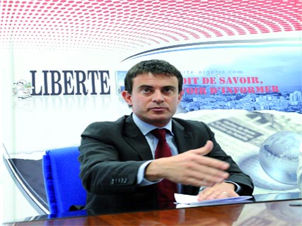 Manuel Valls, ministre français de l’intérieur, à “Liberté”, à l’occasion de sa visite à Alger “Avancer rapidement sur les questions essentielles”