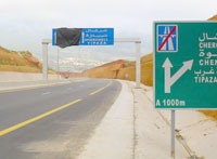 Tipasa,Réhabilitation des routes