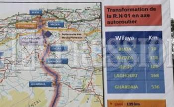 Axe routier Chiffa-Berrouaghia,Travaux de modernisation en cours