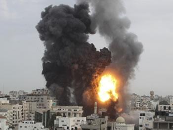 Destruction du siège du gouvernement des islamistes palestiniens,Israël cible les symboles du pouvoir du Hamas à Ghaza