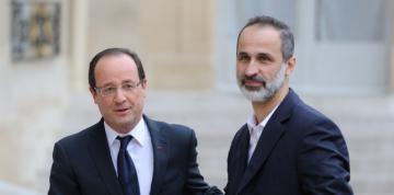 François Hollande reçoit le chef de l&rsquo;opposition syrienne