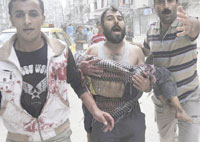 Reportage/ Gaza 6e jour sous les bombes «Sur leurs chemises, le sang n&rsquo;a pas encore séché»