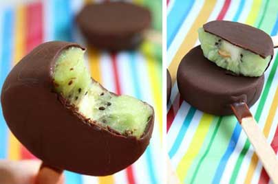 Sucettes de kiwi