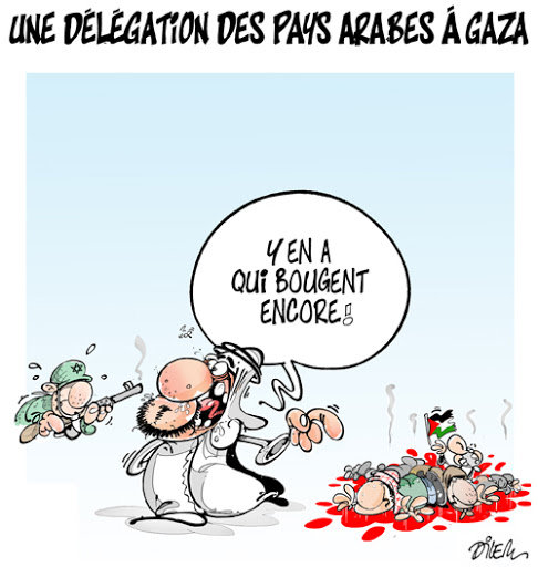 Une délégation des pays arabes à Gaza