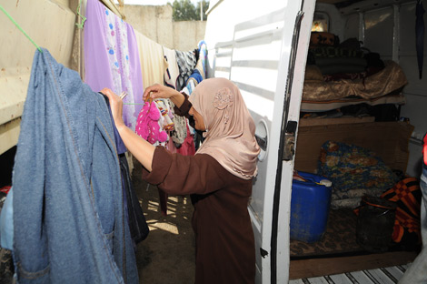Une famille nombreuse occupe un fourgon depuis 5 ans