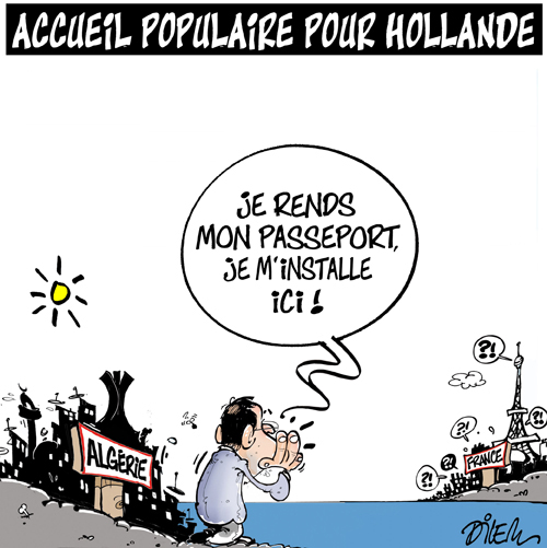 Accueil populaire pour Hollande