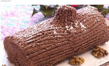 Bûche au chocolat