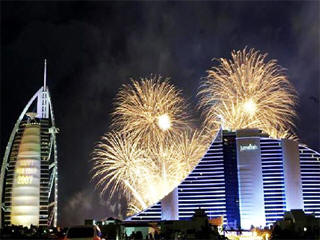 Dubai feux d&rsquo;artifice 2013, nouvel an