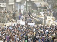 Egypte,Des chars autour du palais présidentiel