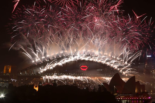 Feux d&rsquo;artifice Sydney Australie 2013