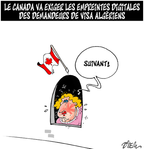 Le Canada va exiger les empreintes digitales des demandeurs de Visa algériens