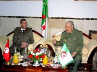 Le général de corps d’armée Gaid Salah reçoit son homologue tunisien
