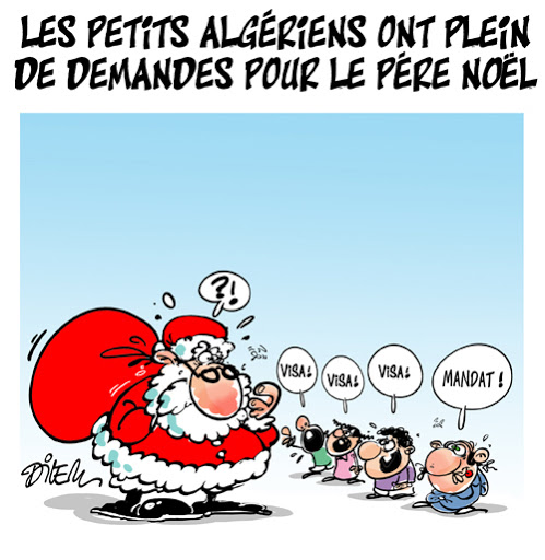 Les petits algériens ont plein de demandes pour le père Noel