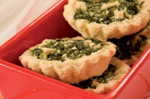 Quiche aux épinards, dinde et fromage la vache qui rit chef