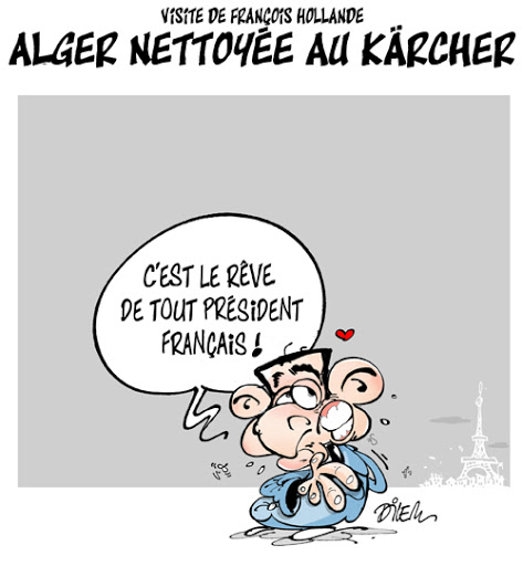 Visite de François Hollande,Alger nettoyée au Karcher