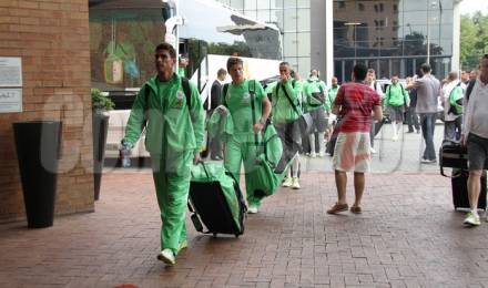 EN : Les Verts rejoignent leur nouveau camp de base aujourd’hui