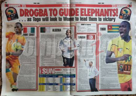 EN : Pour le Daily Sun, pas plus que le premier tour