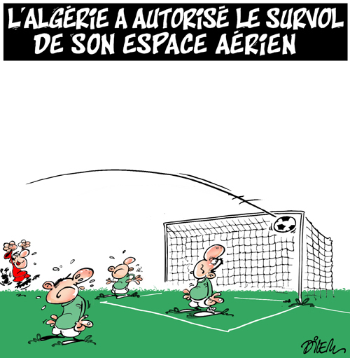 L&rsquo;Algérie a autorisé le survol de son espace aérien