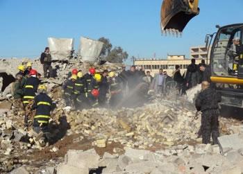 Les attentats meurtriers se multiplient en Syrie,Des explosions à l&rsquo;Université d&rsquo;Alep font 87 morts